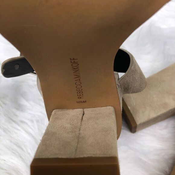 Rebecca Minkoff Jennifer Studded Suede Sandals - Picture 8 of 9